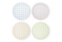 Assiettes vichy pastel