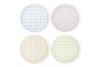 Assiettes vichy pastel