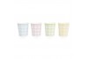 Gobelet Vichy pastel x 8