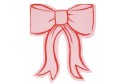 Serviettes noeud rose x 16