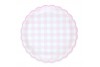 Assiettes vichy pastel