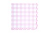 Serviettes Vichy rose x 16