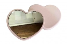 Miroir de poche coeur