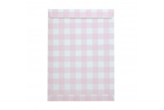 Pochettes vichy rose x 8