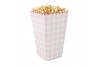 Boîte à popcorn jaune blanc & Or x 8