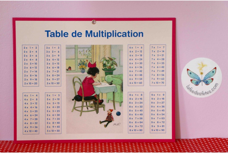 Tableau Tables de multiplication et addition - Ludom Edition