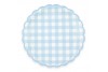 Assiettes vichy bleu