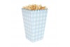 Boîte à popcorn Vichy bleu x 8