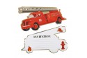 Invitations pompier x 8