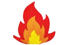 Serviettes Flamme