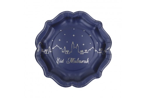 assiettes Eid Mubarack