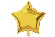 Ballon Mylar étoile doré