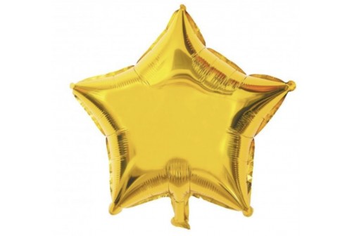 Ballon Mylar étoile doré