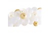 Ballons blancs et or x 40