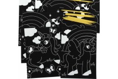 Carte à gratter licorne