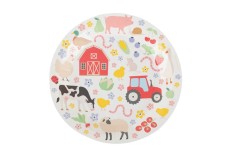 Assiettes animaux de la ferme x 8