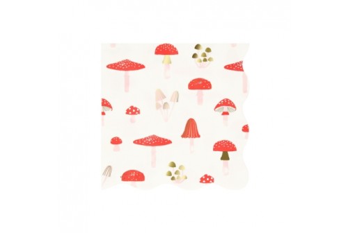 Serviettes champignons