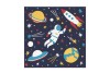 Serviettes cosmonaute x 20