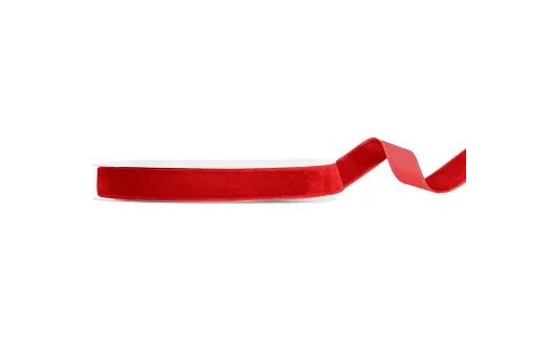 Ruban velours rouge