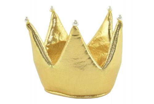 Couronne dorée avec perles