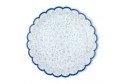 Assiettes fleurs bleues x 8