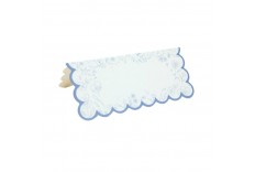 Marque-place fleurs bleues x 8