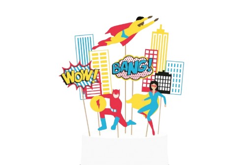 Pics à gâteau Super Héros