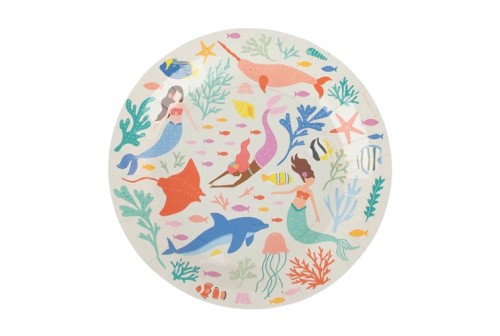 Assiettes sirène x 8 - MLD