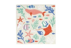 16 Serviettes sirène