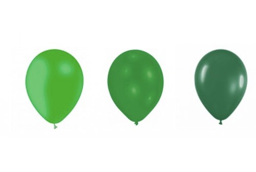 Ballon 3 verts - 10 ballons