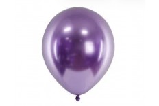 Ballon violet miroir - set de 10 ballons