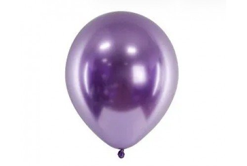Ballon violet miroir - set de 10 ballons