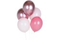 10 ballons mix rose