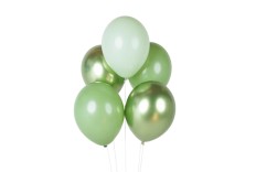 10 ballon mix vert