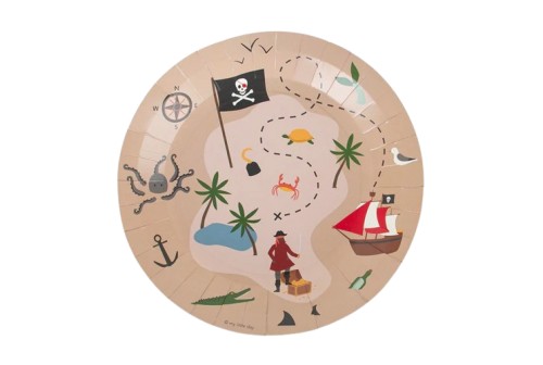 Assiettes pirate x 8 - MLD