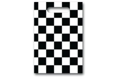 Sacs damier noir et blanc x 6