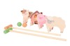 Jeu de croquet animaux de la fermer