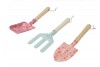 Set de 3 outils de jardinage "fleurs"