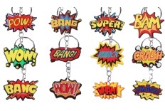 Porte clé métal Super Héros