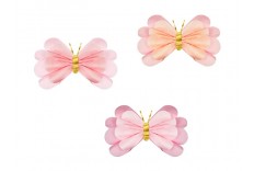 Papillons en papier de soie x 3