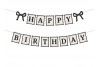Guirlande Happy birthday noire