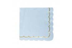 Serviettes rose pastel x 16