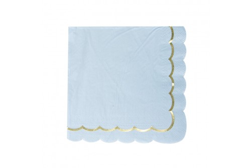 Serviettes rose pastel x 16