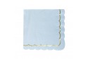 Serviettes bleues pastel x 16