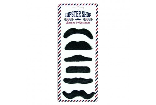6 Moustaches adhésives