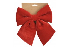 Grand noeud rouge velours