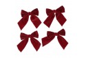 Noeud bordeau x 4