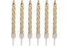 16 Bougies argent métal