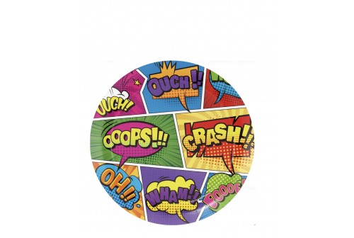 Assiettes super héros x 8