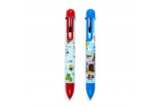 Stylo 6 couleurs chevaliers et dragon